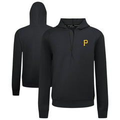 Pittsburgh Pirates Levelwear Technic Insignia Quarter-Zip Hoodie Black