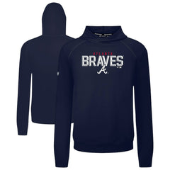Atlanta Braves Levelwear Mandate Carve Tri-Blend Hoodie Navy