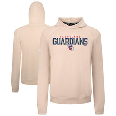 Cleveland Guardians Levelwear Mandate Carve Tri-Blend Hoodie Khaki