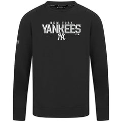 New York Yankees Levelwear Mandate Carve Tri-Blend Sweatshirt Black