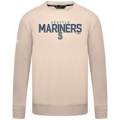 Seattle Mariners Levelwear Mandate Carve Tri-Blend Sweatshirt Khaki