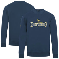 Milwaukee Brewers Levelwear Zane Journey Sweatshirt Navy