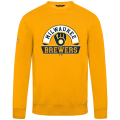 Milwaukee Brewers Levelwear Zane Banner Arch Sweatshirt Gold