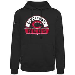 Cincinnati Reds Levelwear Podium Banner Arch Hoodie Black