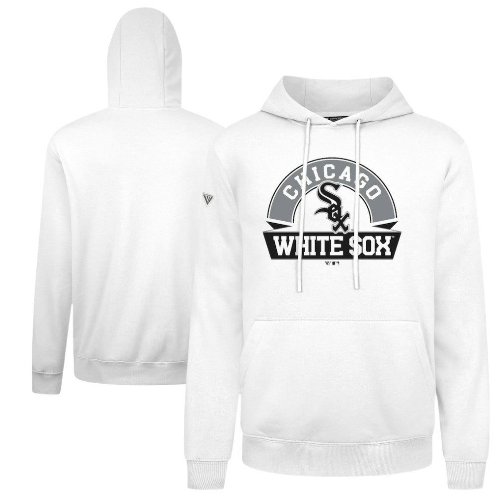Chicago White Sox Levelwear Podium Banner Arch Hoodie White
