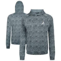 Atlanta Braves Levelwear Albatross Raglan Hoodie Gray