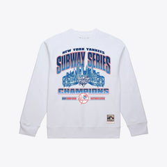 New York Yankees Subway Series Champions Crewneck Sweatshirt White | Mitchell & Ness
