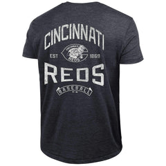 Cincinnati Reds Champion Vintage 3-Hit Tri-Blend T-Shirt Black