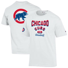 Chicago Cubs Champion 3-Hit Jersey T-Shirt White