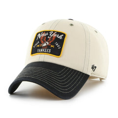 New York Yankees Keepsake Collection Clean Up Adjustable Hat Natural/Black | 47 brand
