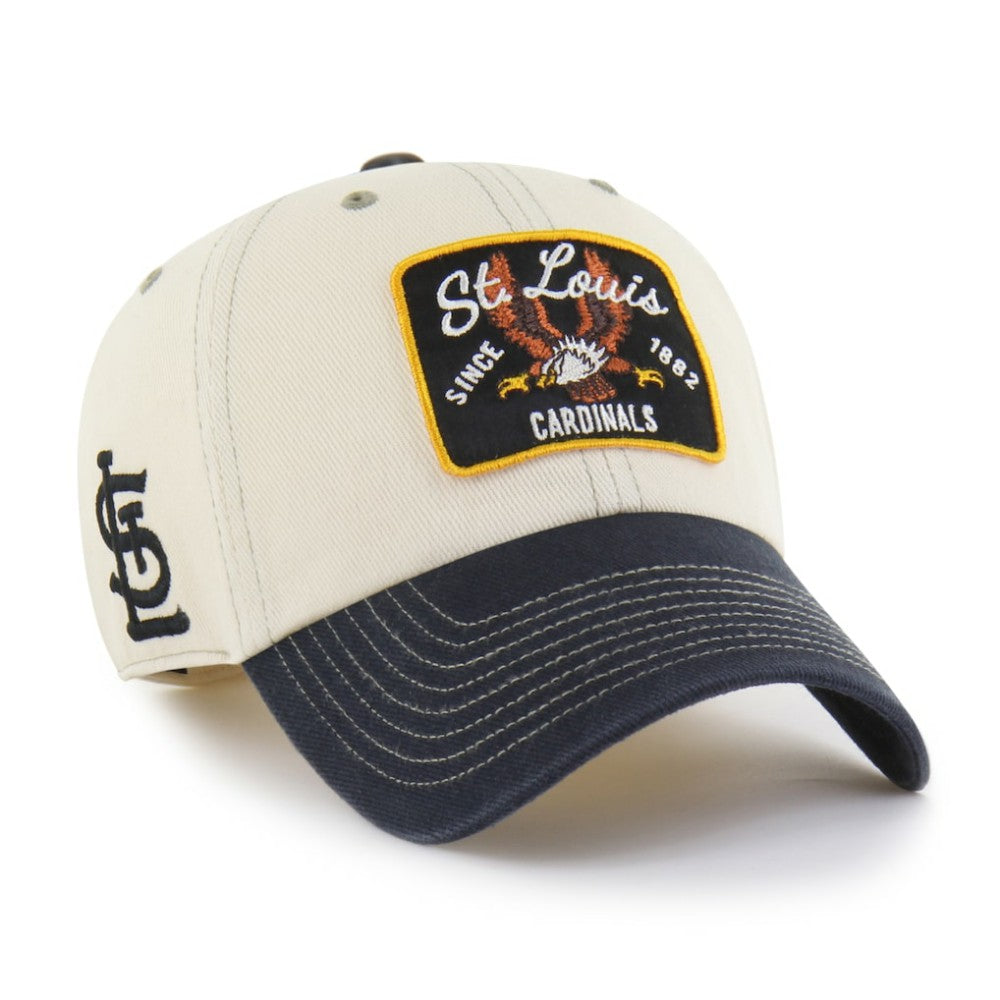 St. Louis Cardinals Keepsake Collection Clean Up Adjustable Hat Natural/Black | 47 brand