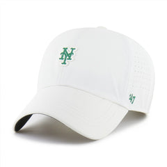 New York Mets Elevated Greens Clean Up Adjustable Hat White | 47 brand