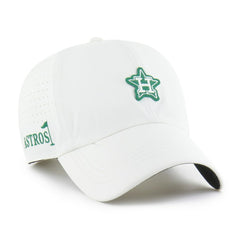Houston Astros Elevated Greens Clean Up Adjustable Hat White | 47 brand