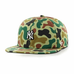 New York Yankees Elevated Greens Captain Adjustable Hat Camo | 47 brand