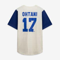 Los Angeles Dodgers Profile Big & Tall Two-Color Fashion Jersey - Cream/Royal