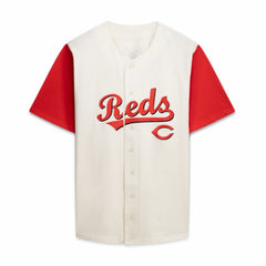 Cincinnati Reds Profile Big & Tall Two-Color Fashion Jersey - Cream/Red