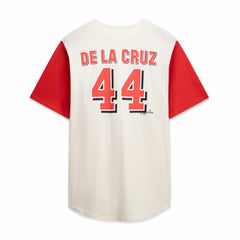 Cincinnati Reds Profile Big & Tall Two-Color Fashion Jersey - Cream/Red