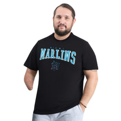 Miami Marlins G-III Sports by Carl Banks Adaptive Classic Team Spirit T-Shirt Black
