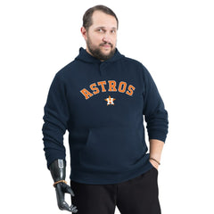 Houston Astros G-III Sports by Carl Banks Adaptive Lockup Fleece Hoodie Navy