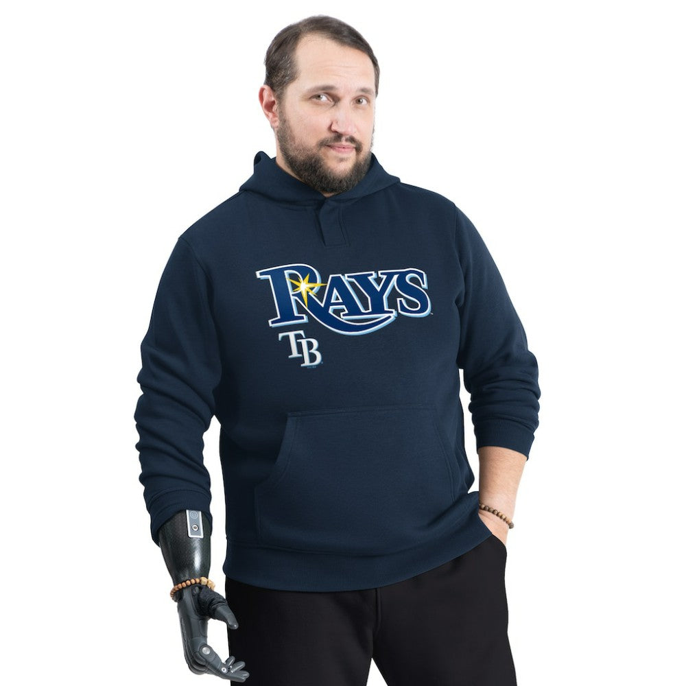 Tampa Bay Rays G-III Sports by Carl Banks Adaptive Lockup Fleece Hoodie Navy