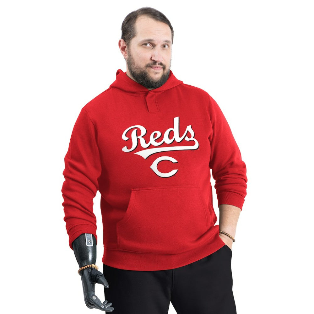 Cincinnati Reds G-III Sports by Carl Banks Adaptive Lockup Fleece Hoodie Red