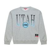 Utah Mammoth Mitchell & Ness Women's Hockey Night Sweatshirt Heather Gray
