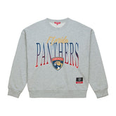 Florida Panthers Mitchell & Ness Women's Hockey Night Sweatshirt Heather Gray