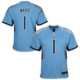 Cameron Ward Tennessee Titans Youth Team Game Jersey - Light Blue