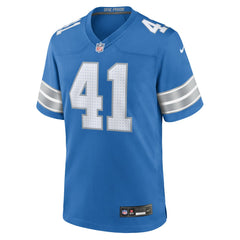 Gunnar Oakes Detroit Lions Team Game Jersey - Blue