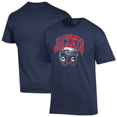 Columbus Blue Jackets Champion Helmet T-Shirt Navy