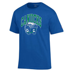Vancouver Canucks Champion Helmet T-Shirt Royal