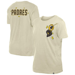 San Diego Padres Women's Stars & Cap T-Shirt Cream | New Era