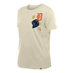 Detroit Tigers Women's Stars & Cap T-Shirt Cream | New Era