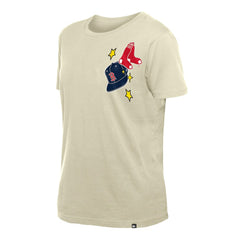 Boston Red Sox Women's Stars & Cap T-Shirt Cream | New Era
