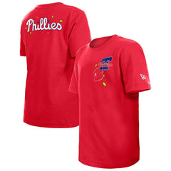 Philadelphia Phillies Youth Stars & Cap T-Shirt Red | New Era