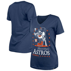 Houston Astros Women's Little Miss 2 V-Neck T-Shirt Navy | New Era