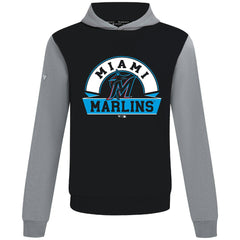 Miami Marlins Levelwear Throwback Ultimate Banner Arch Hoodie Black