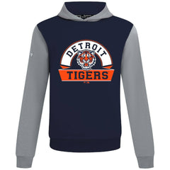 Detroit Tigers Levelwear Throwback Ultimate Banner Arch Hoodie Navy