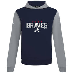 Atlanta Braves Levelwear Throwback Carve Ultimate Hoodie Navy