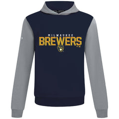Milwaukee Brewers Levelwear Throwback Carve Ultimate Hoodie Navy