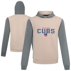 Chicago Cubs Levelwear Throwback Carve Ultimate Hoodie Sand