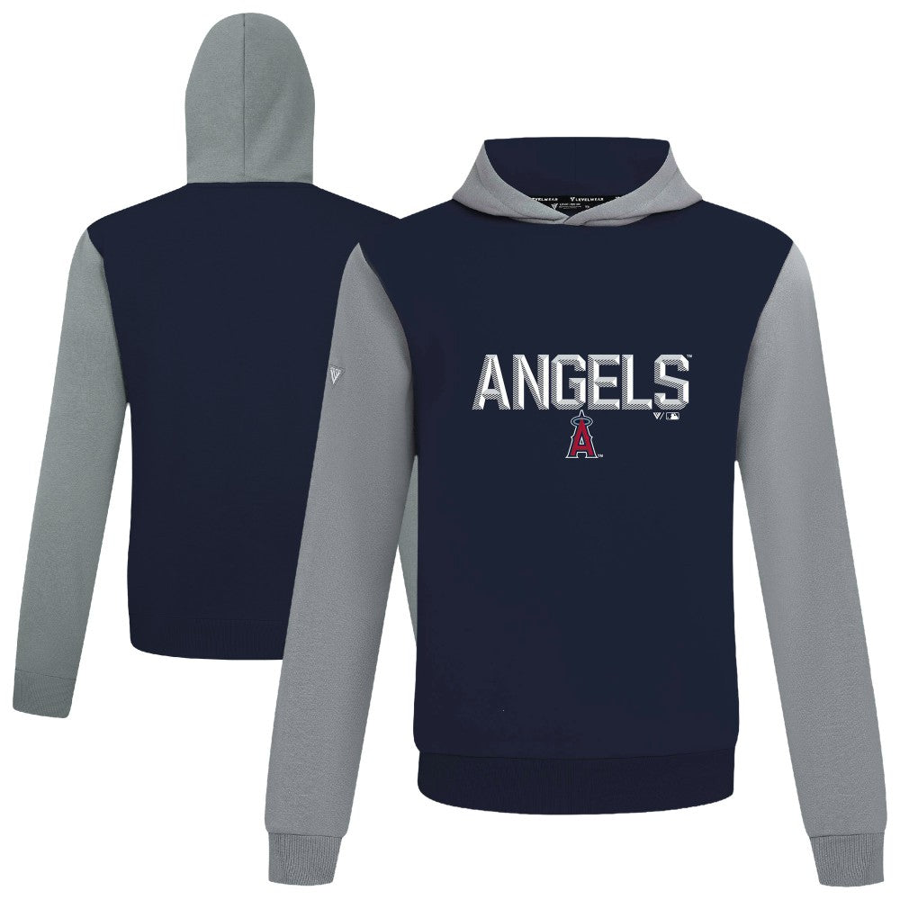 Los Angeles Angels Levelwear Throwback Carve Ultimate Hoodie Navy