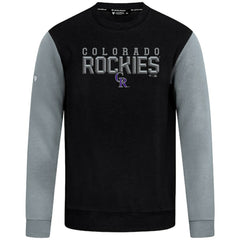 Colorado Rockies Levelwear Throwback Ultimate Carve Sweatshirt Black