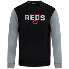 Cincinnati Reds Levelwear Throwback Ultimate Carve Sweatshirt Black