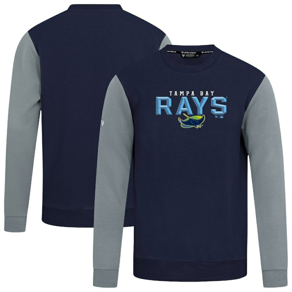 Tampa Bay Rays Levelwear Throwback Ultimate Carve Sweatshirt Navy