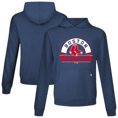 Boston Red Sox Levelwear Relay Banner Arch Pullover Hoodie Navy