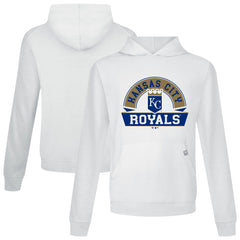 Kansas City Royals Levelwear Relay Banner Arch Pullover Hoodie White