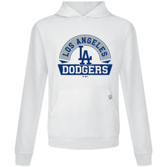 Los Angeles Dodgers Levelwear Relay Banner Arch Pullover Hoodie White
