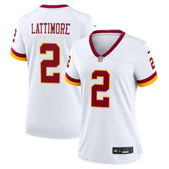 Marshon Lattimore Washington Commanders Women's Game Super Bowl Era Jersey - White