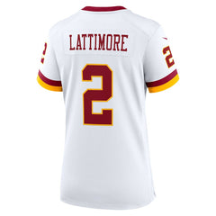 Marshon Lattimore Washington Commanders Women's Game Super Bowl Era Jersey - White